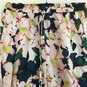 J. Crew floral cropped pants